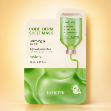 CODE-DERM Sheet Mask Calming Azulene- LABIOTTE