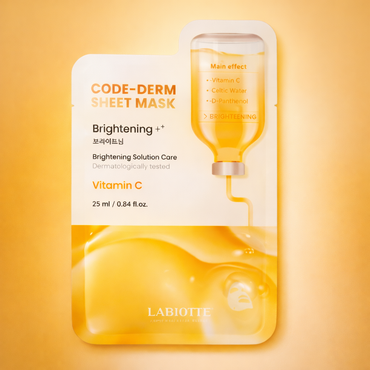 CODE-DERM Sheet Mask Brightening- LABIOTTE