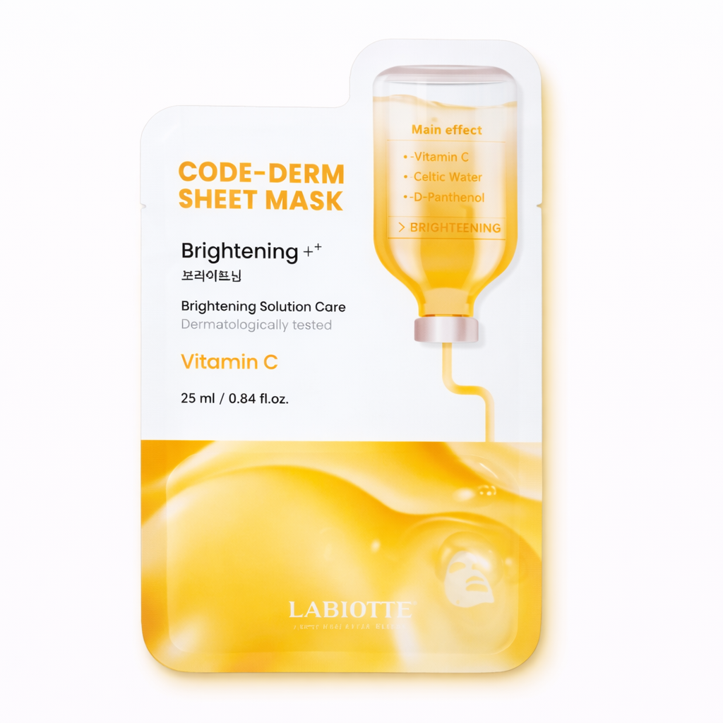 CODE-DERM Sheet Mask Brightening- LABIOTTE