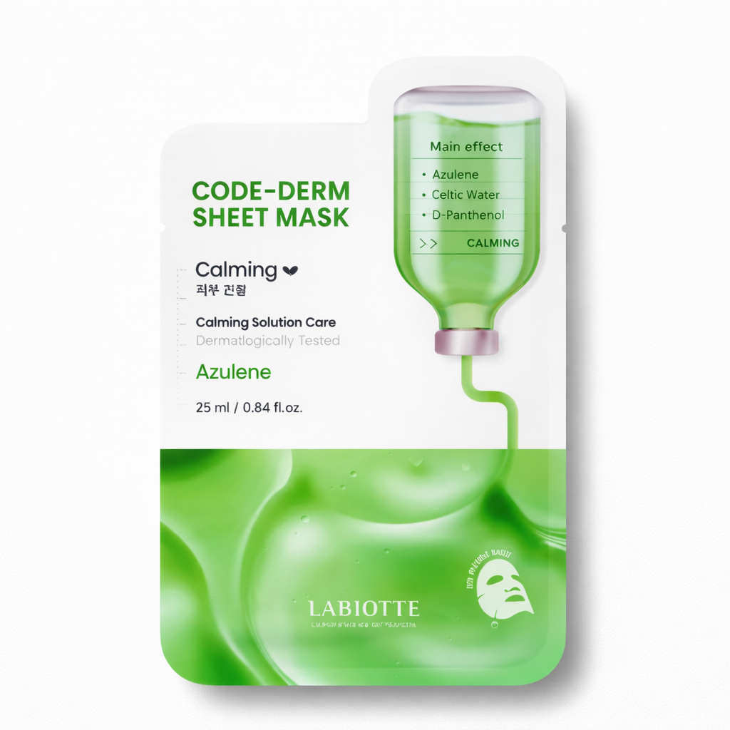 CODE-DERM Sheet Mask Calming Azulene- LABIOTTE