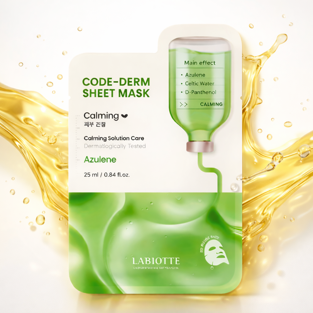 CODE-DERM Sheet Mask Calming Azulene- LABIOTTE